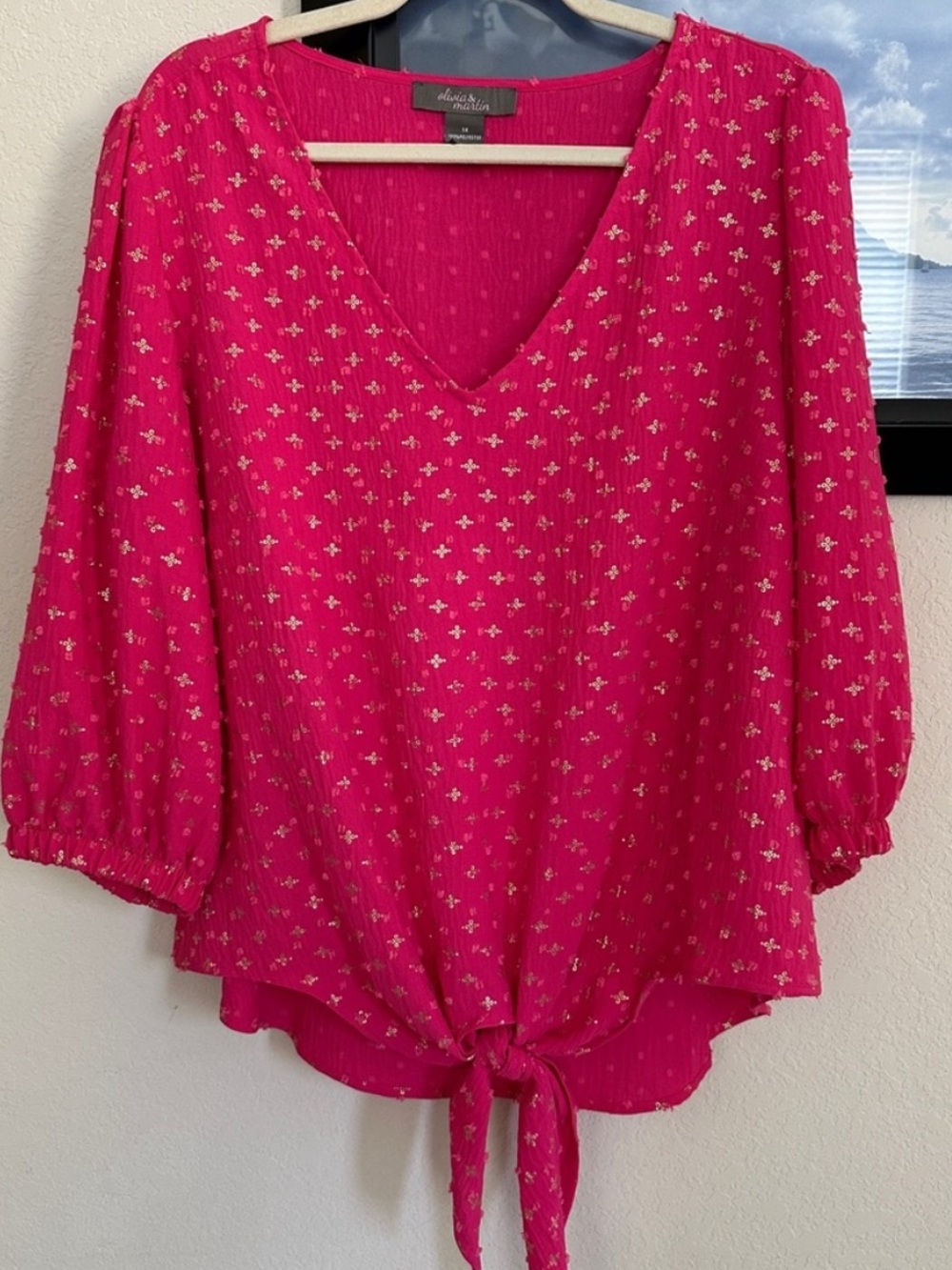 Olivia & Martin Pink Top 1X